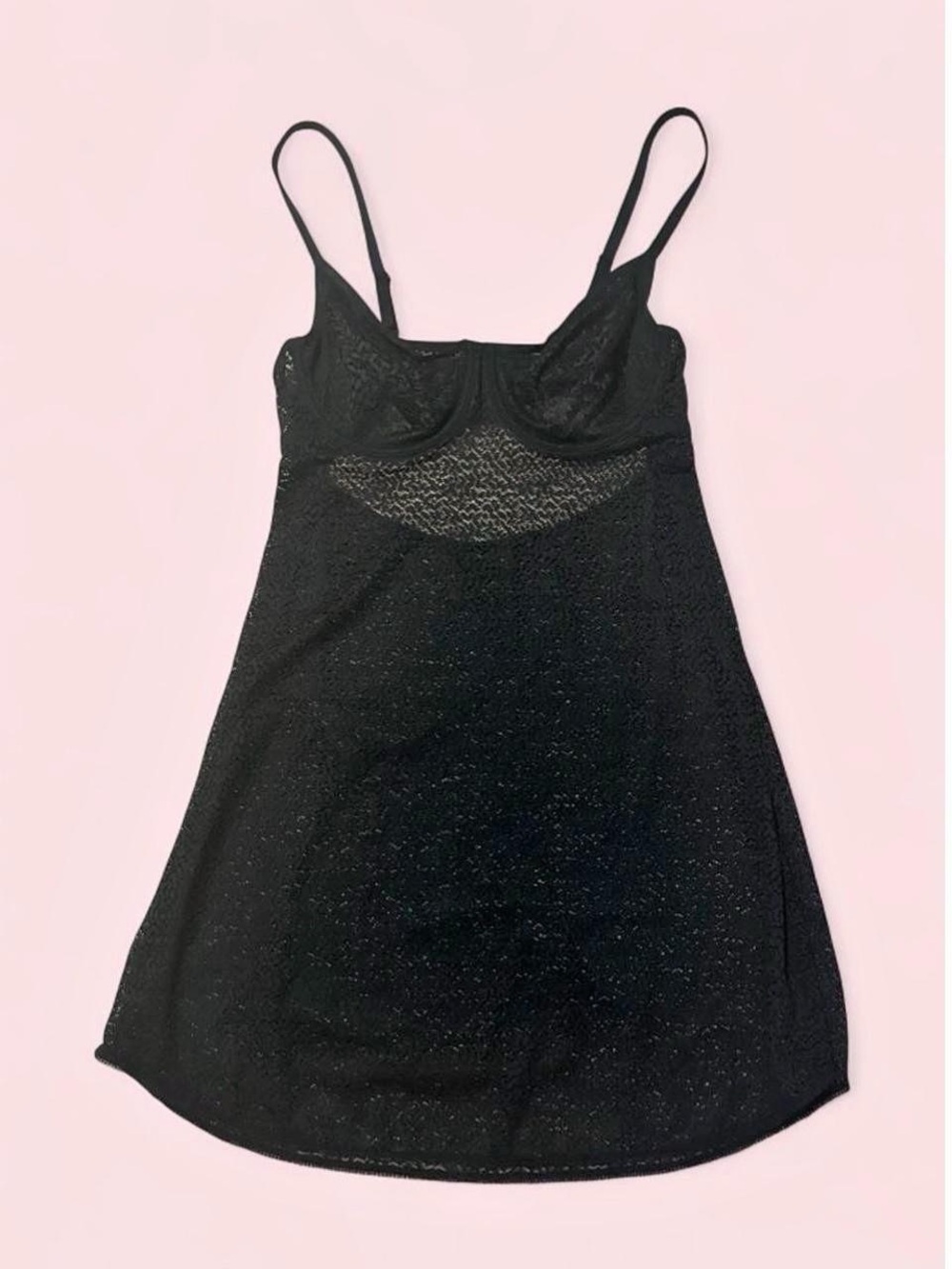 Dkny Black Lace-Detail Slip